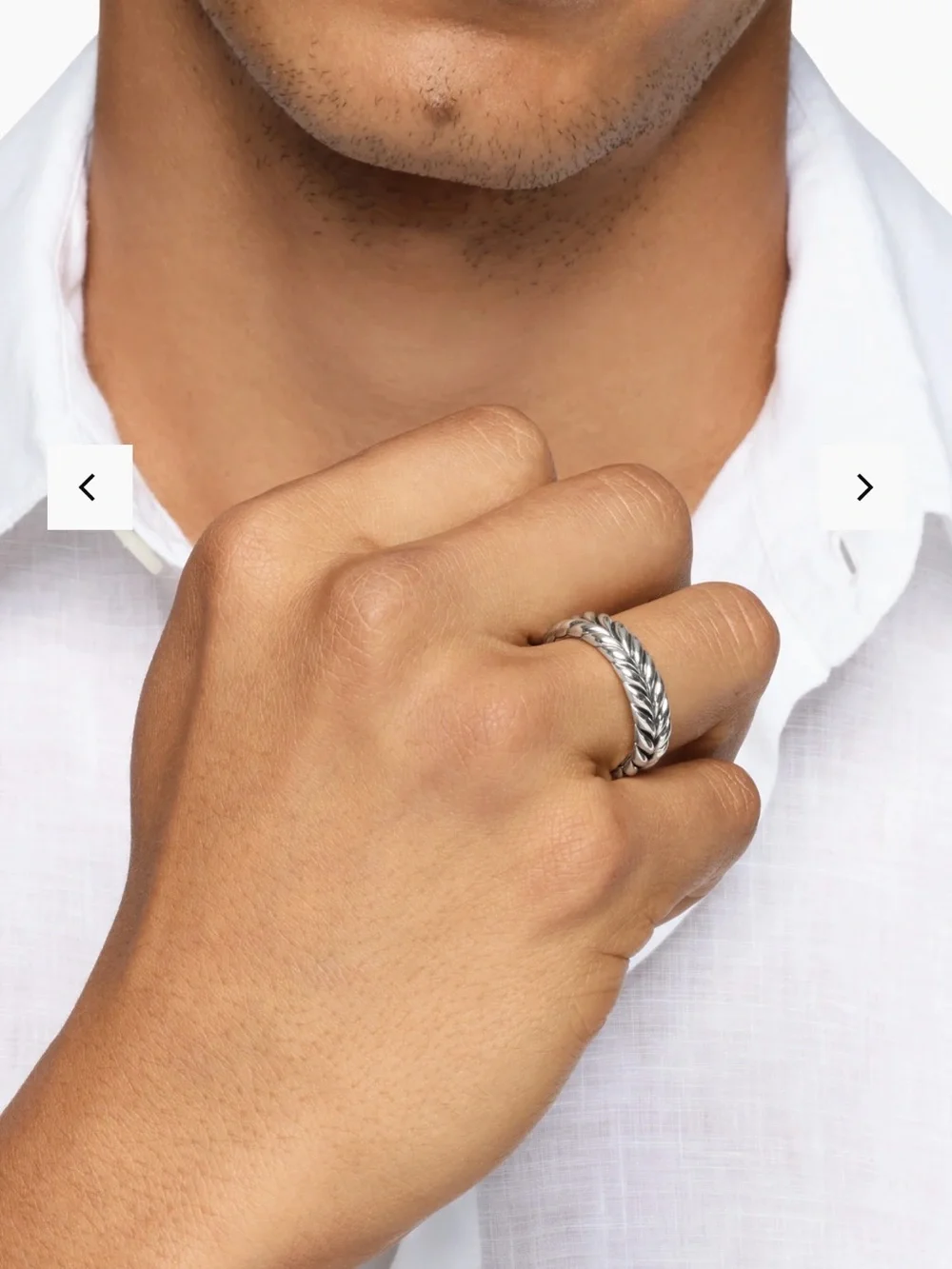David yurman chevron band ring